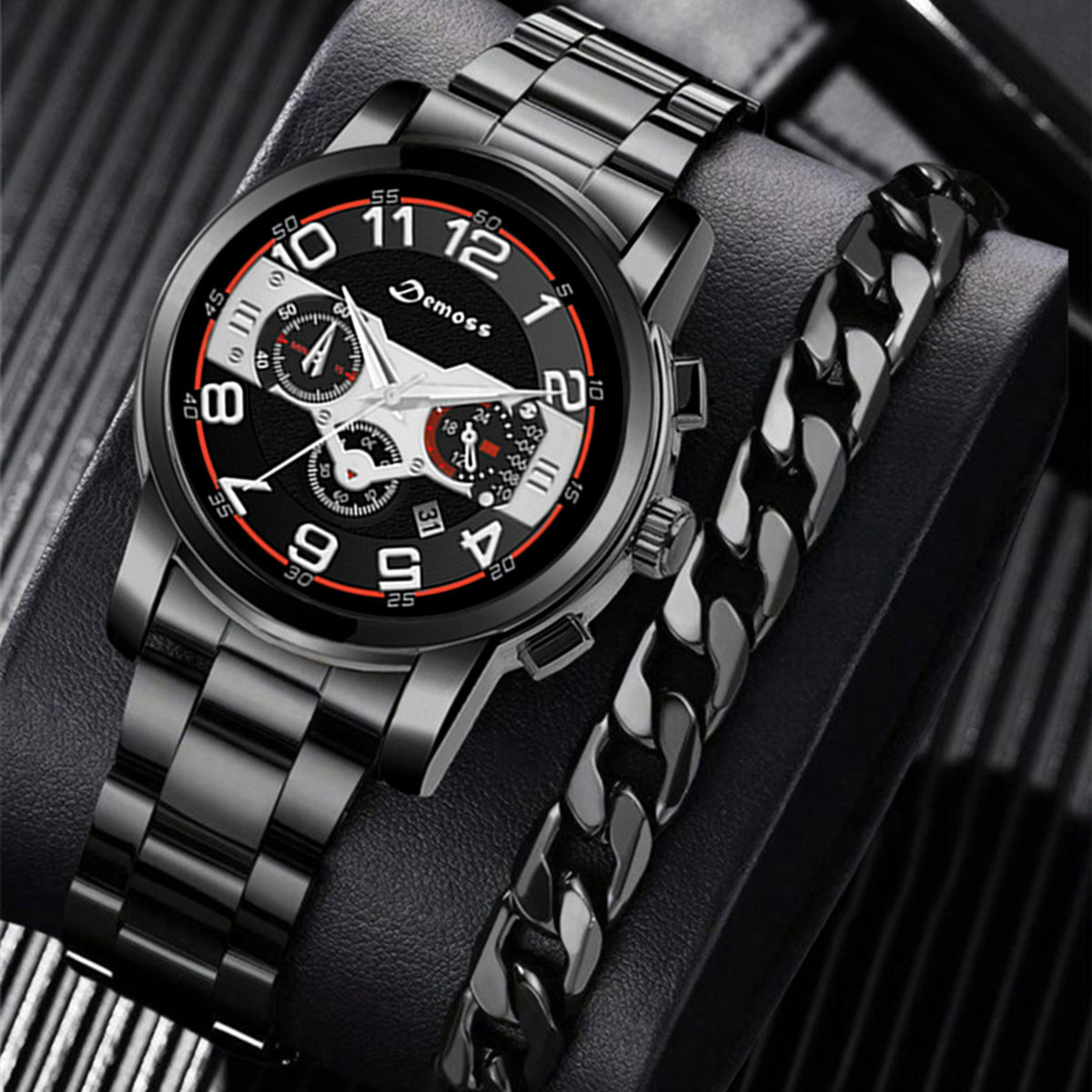 New Men's Fashion Foreign Trade Wholesale Trend Steel Strap Watch Cross-border Hot