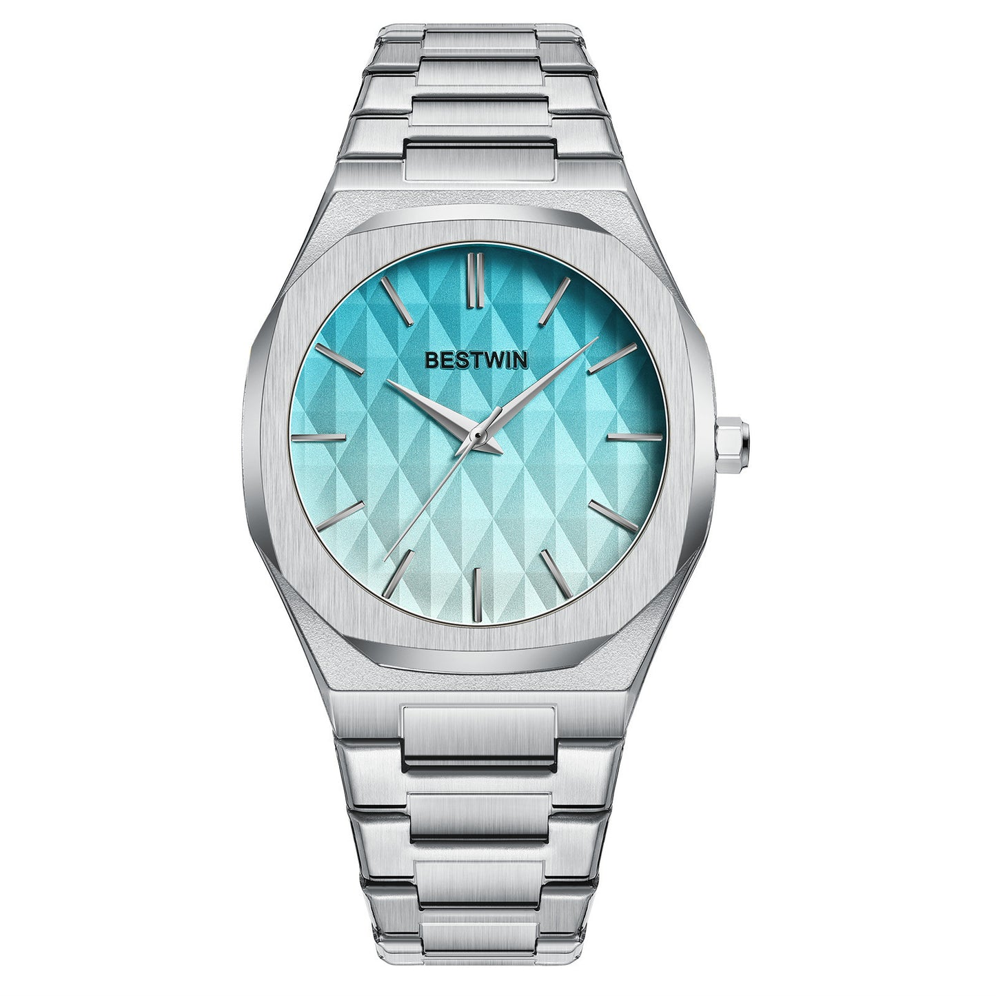 Embossed Dial Fashion Men's Watch