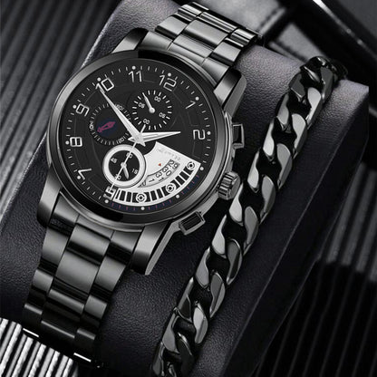 New Men's Fashion Foreign Trade Wholesale Trend Steel Strap Watch Cross-border Hot