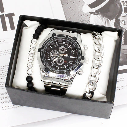 Non-mechanical Watch Men's Watch Suit Titanium Steel Bracelet