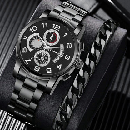 New Men's Fashion Foreign Trade Wholesale Trend Steel Strap Watch Cross-border Hot