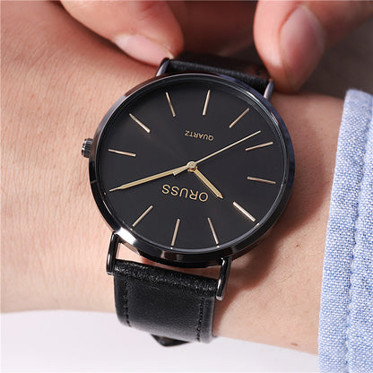 Men's Light Luxury Ultra-thin Belt Watch