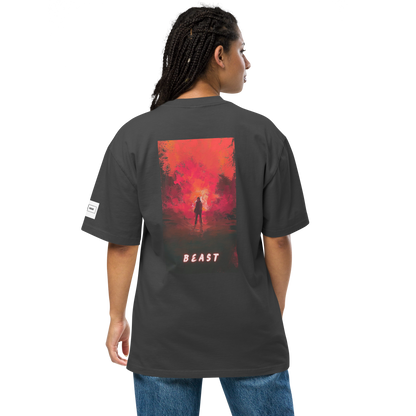 Beast Oversized faded t-shirt