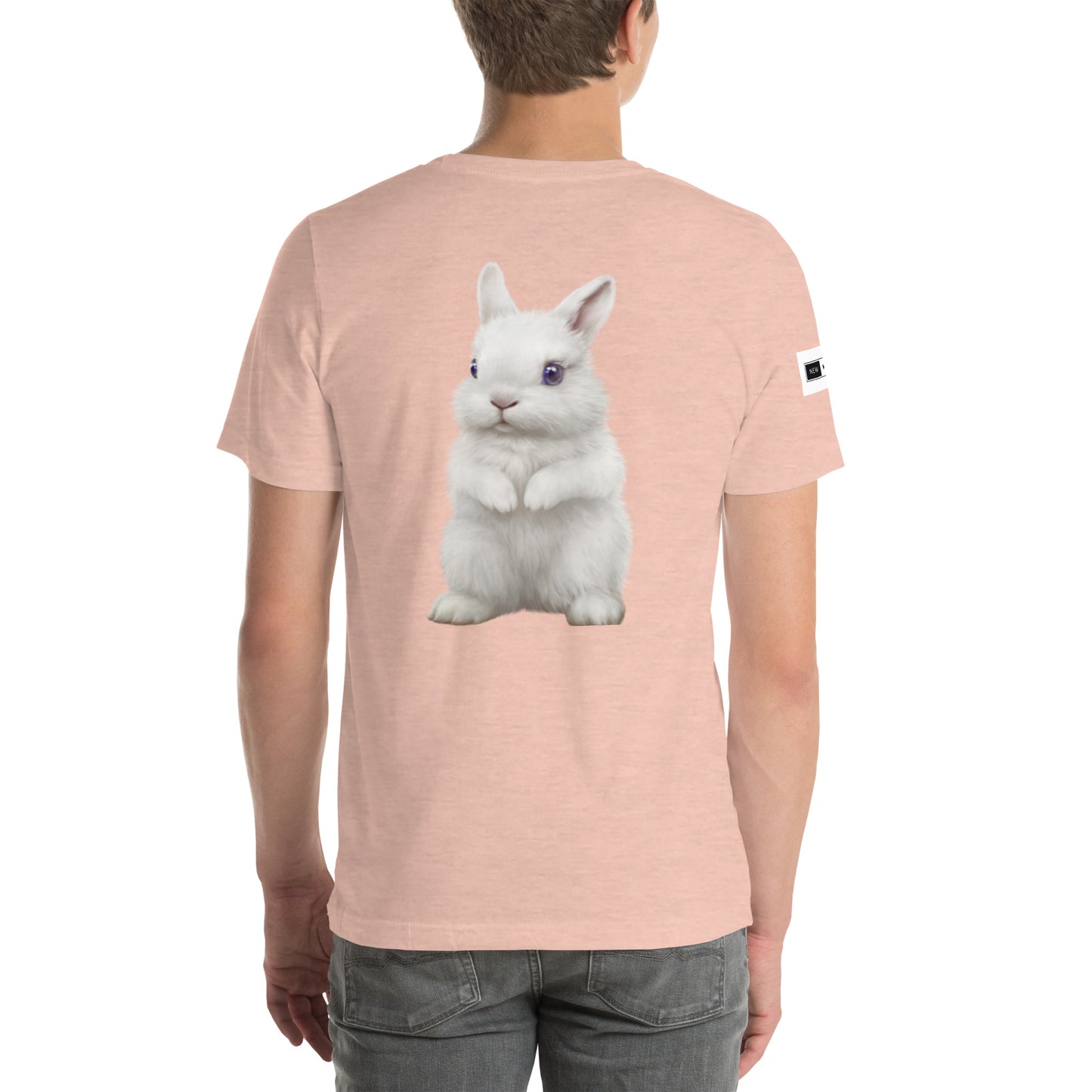 NEWMAN Pink Tee with White Rabbit