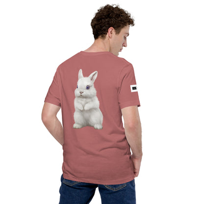 NEWMAN Pink Tee with White Rabbit