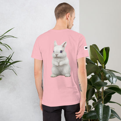 NEWMAN Pink Tee with White Rabbit